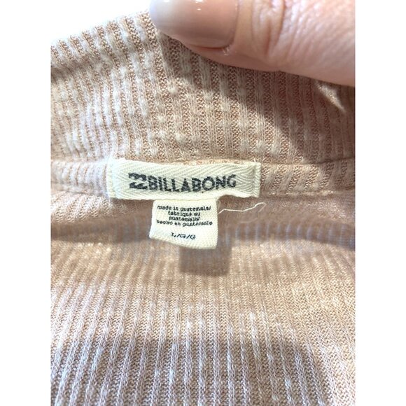 Billabong Wrap Sweater Beige Size L Neutral Coastal Spring Minimalist Classic - Picture 3 of 12